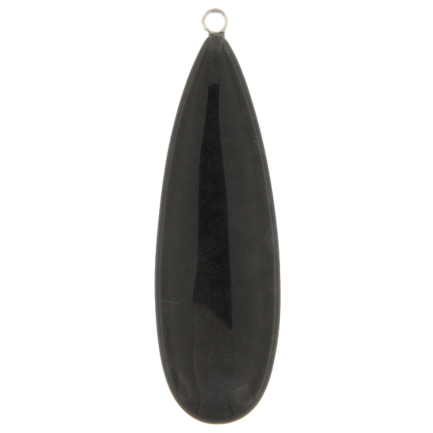Coppia Pendenti Goccia Pietra Dura Lunga Nera