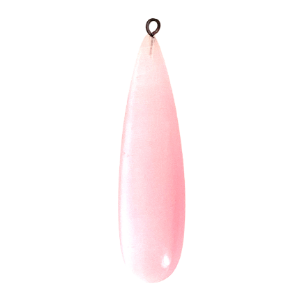 Coppia Pendenti Goccia Pietra Dura Lunga Rosa Chiaro