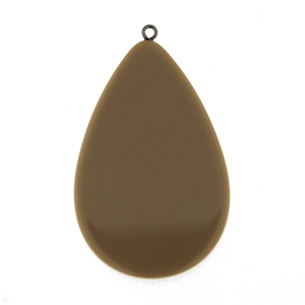 Coppia Pendenti Goccia Resina Big Tortora