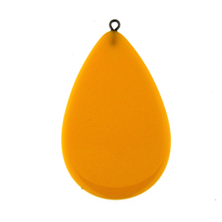 Coppia Pendenti Goccia Resina Big Arancione